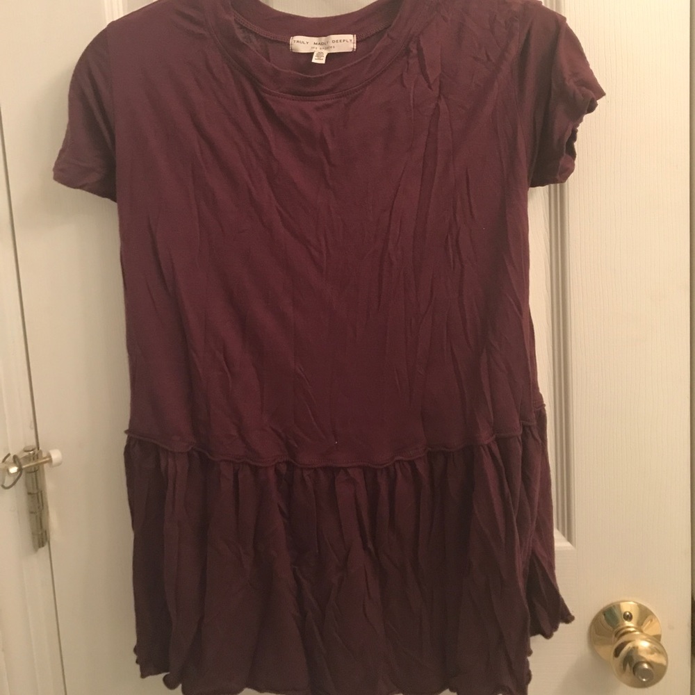 Urban outfitters truly madly deeply peplum top